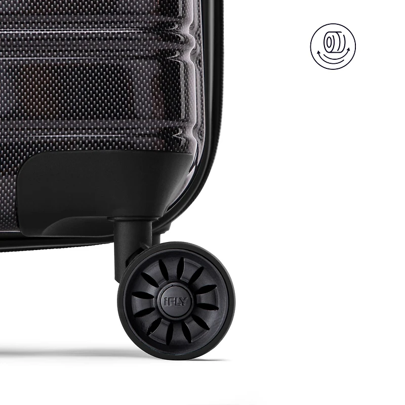 ABS Valise - Noir, 26 po