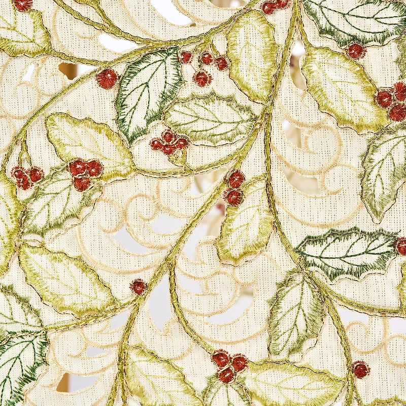 Gold Holly Table Runner