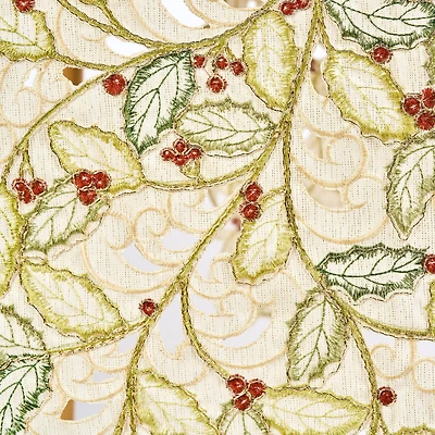 Gold Holly Table Runner