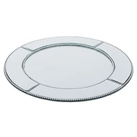 Assiette de présentation miroir perlé par Elegance