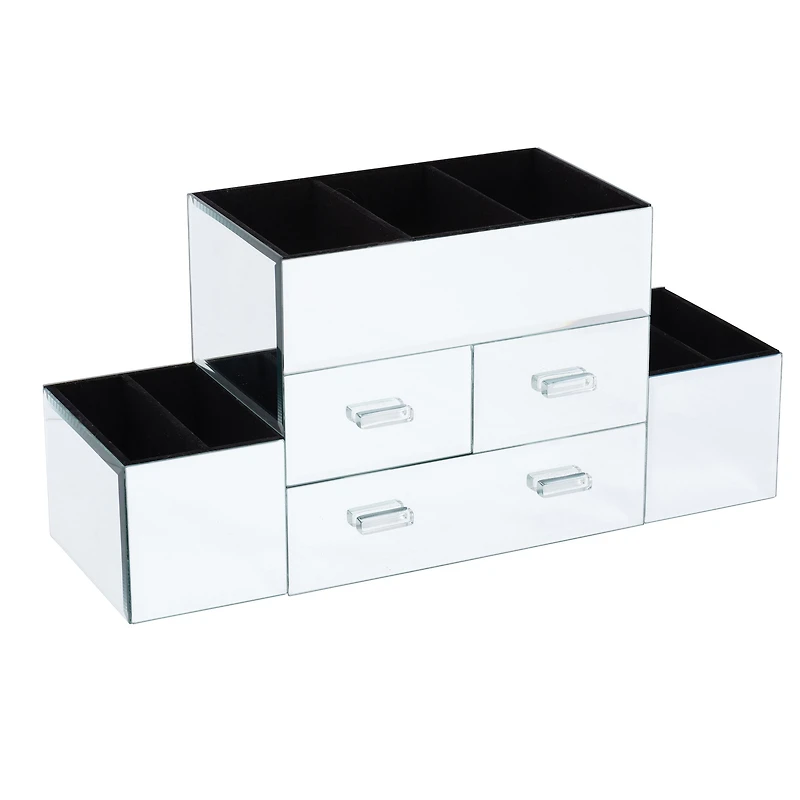 Elegance Rectangular Jewelry Box with 4 Drawers