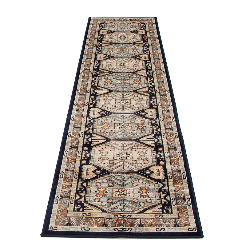 Shiraz Dark Navy, Light Blue Rug