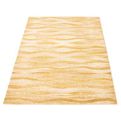 Tapis Mandalay ivoire/Or