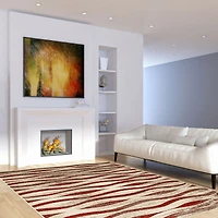 Mandalay Ivory/Red Rug