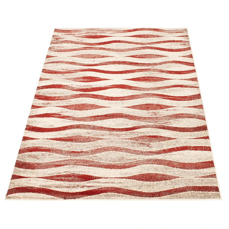 Mandalay Ivory/Red Rug