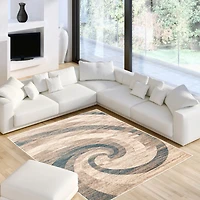 Mirage Ivory/Blue Rug