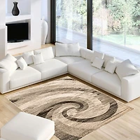 Mirage Ivory/Brown Rug