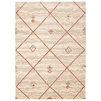 Caby Ivory/Red Rug