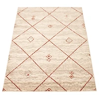 Caby Ivory/Red Rug