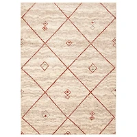 Caby Ivory/Red Rug