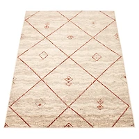 Caby Ivory/Red Rug