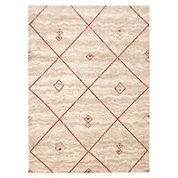 Caby Ivory/Red Rug