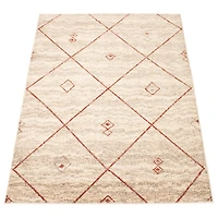 Caby Ivory/Red Rug