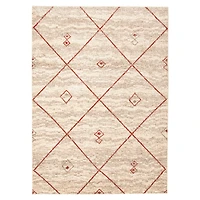 Caby Ivory/Red Rug