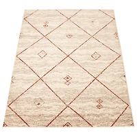Caby Ivory/Red Rug