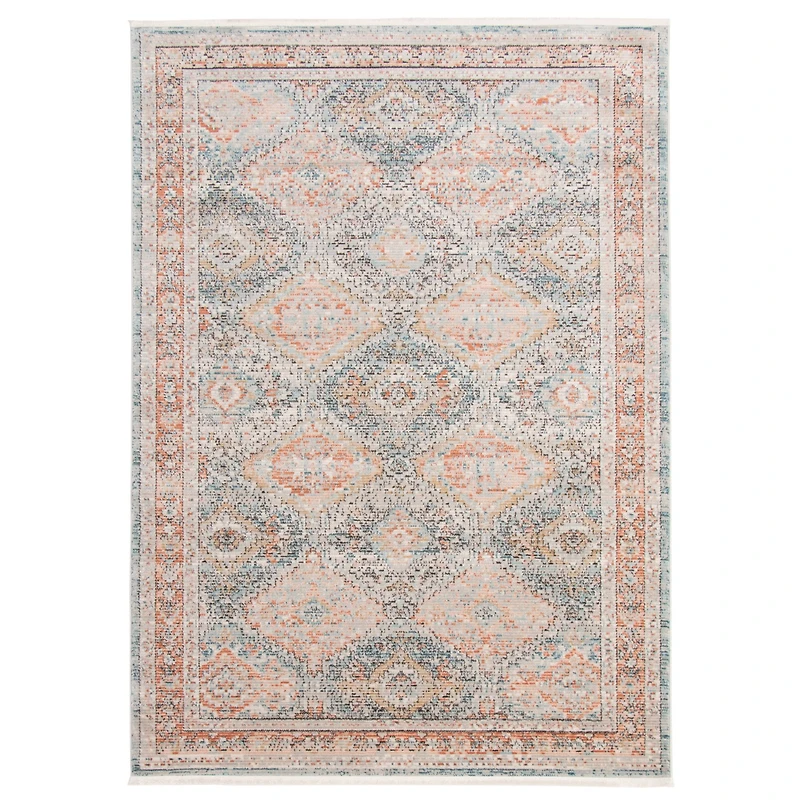 Tapis Cynthia bleu, Cuivre