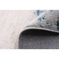 Delphine Blue, Ivory Rug