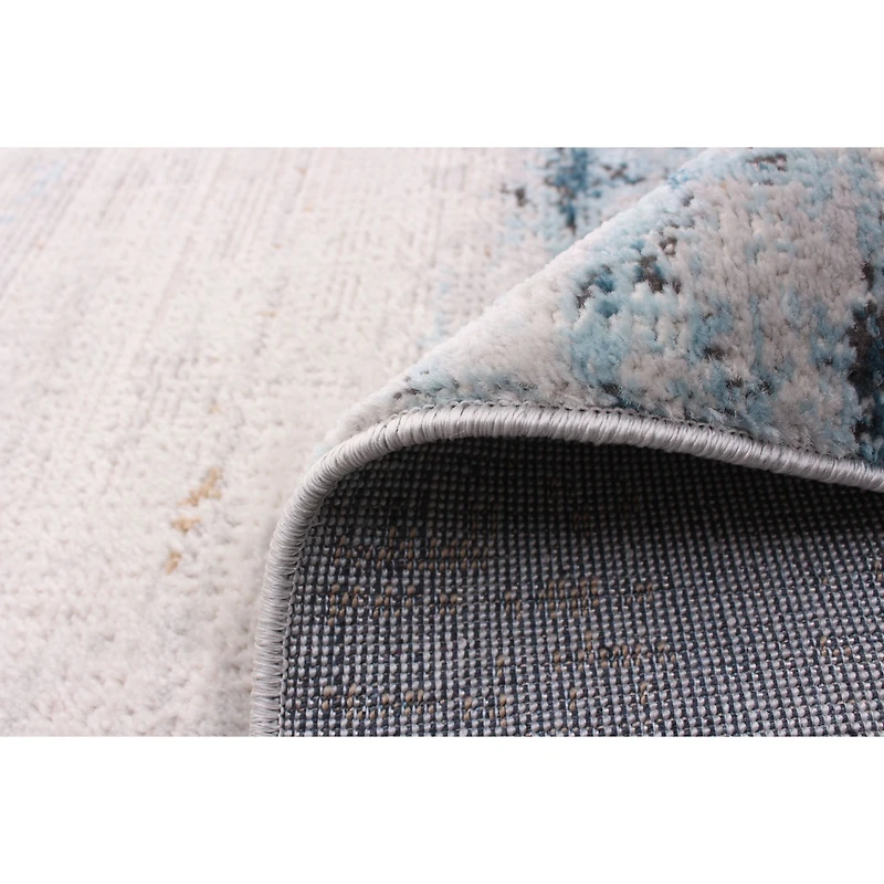 Delphine Blue, Ivory Rug
