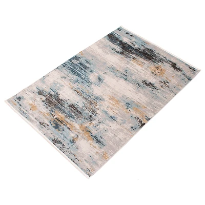 Delphine Blue, Ivory Rug