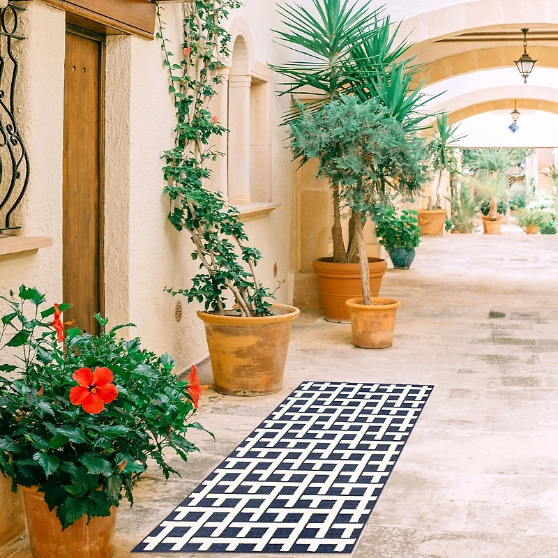 Crete Indoor/Outdoor Blue Rug