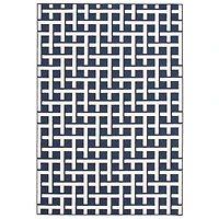 Tapis Intérieur/Extérieur Crete bleu