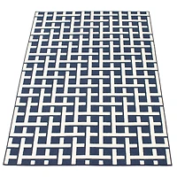 Tapis Intérieur/Extérieur Crete bleu