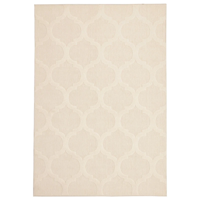 Tapis Intérieur/Extérieur Corfu ivoire