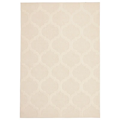 Tapis Intérieur/Extérieur Corfu ivoire