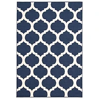 Tapis Intérieur/Extérieur Corfu ivoire, bleu