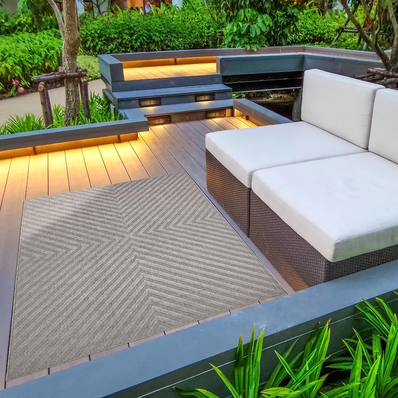Santorini Indoor/Outdoor Grey Rug