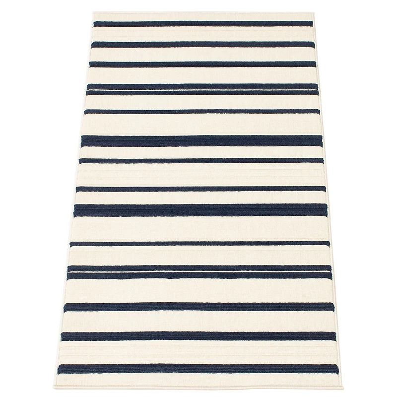 Paros Indoor/Outdoor Blue, Ivory Rug