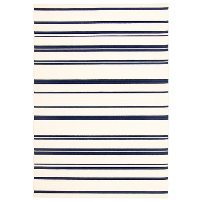 Paros Indoor/Outdoor Blue, Ivory Rug