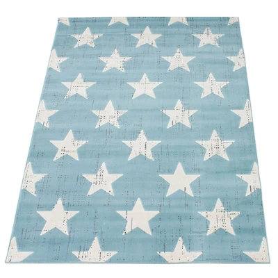 Stars Aqua Rug