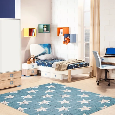 Stars Aqua Rug