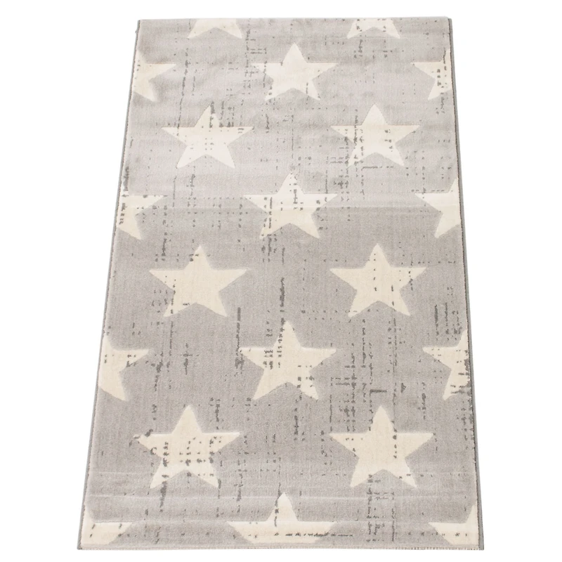 Stars Light Grey Rug