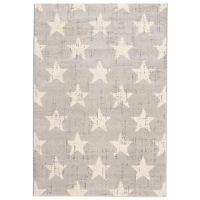 Stars Light Grey Rug