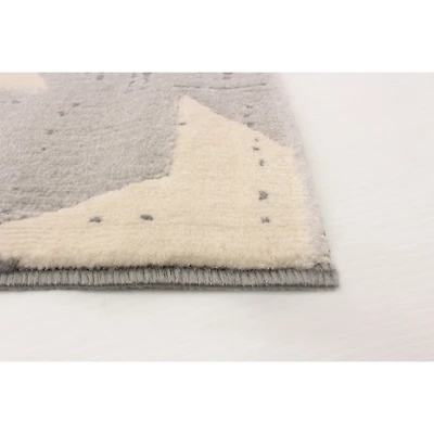 Stars Light Grey Rug