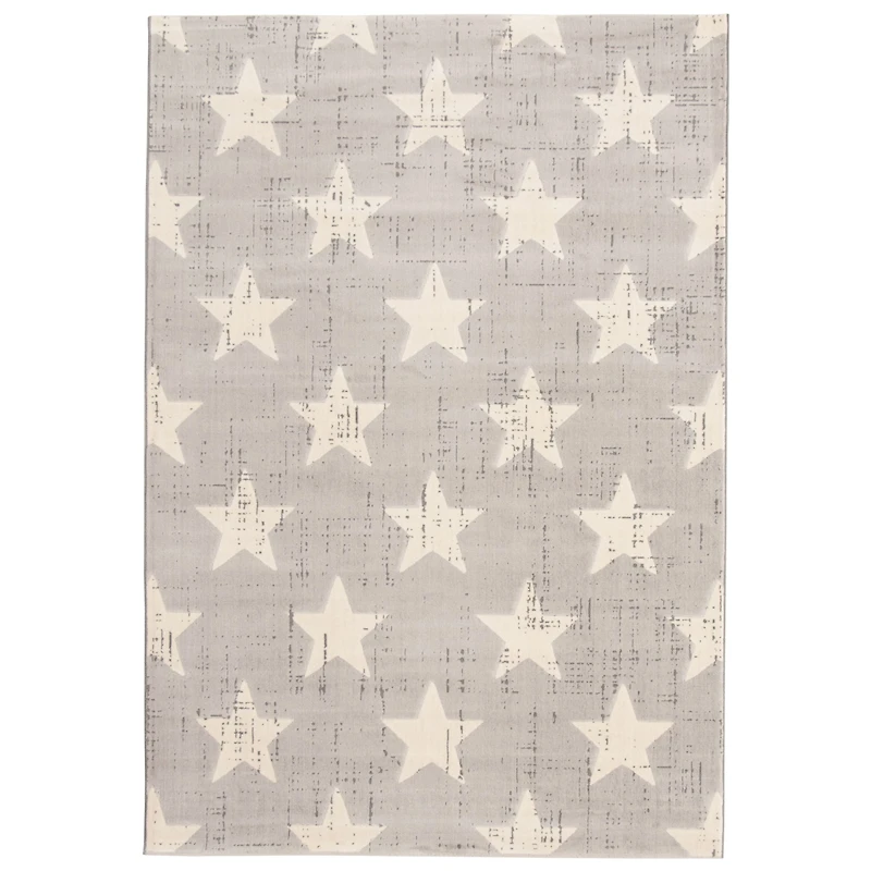 Stars Light Grey Rug