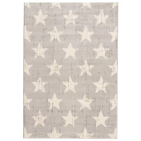 Stars Light Grey Rug