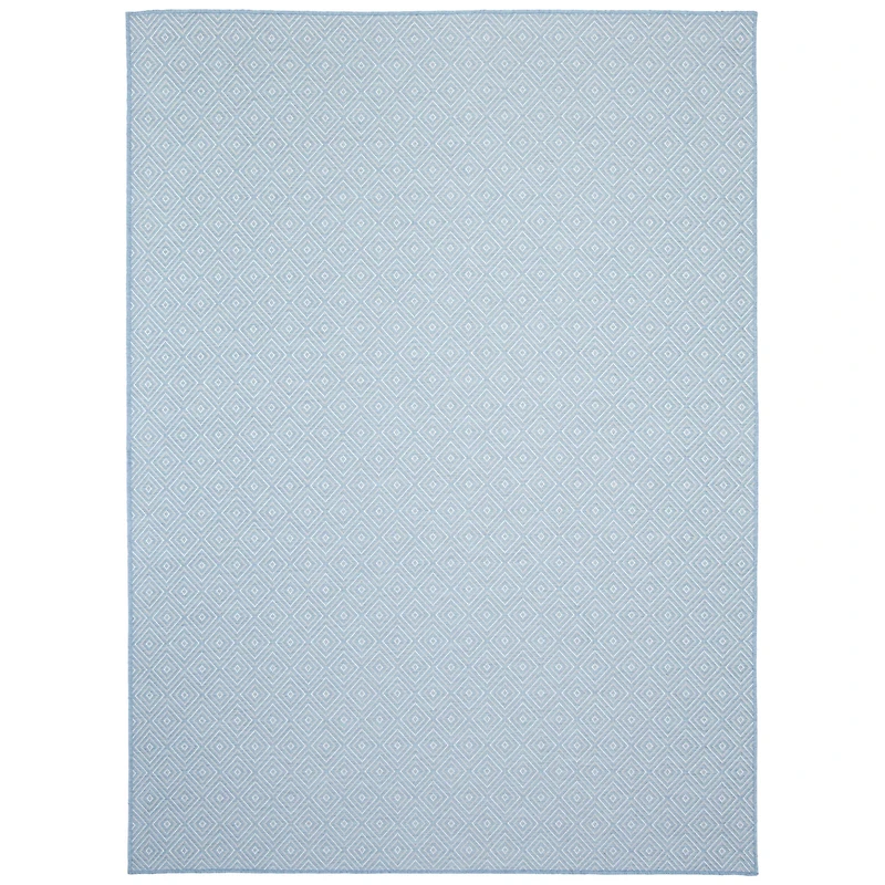 Gardenia Diamond Indoor/ Outdoor Light Blue Rug