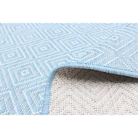 Gardenia Diamond Indoor/ Outdoor Light Blue Rug