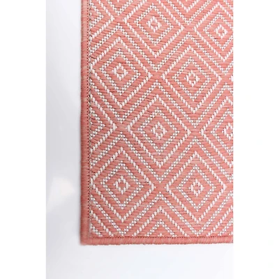 Tapis Intérieur/Extérieur Gardenia Diamond rouge