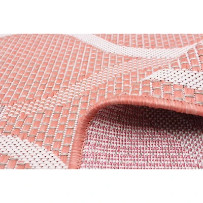 Tapis Intérieur/Extérieur Gardenia Abstract rouge