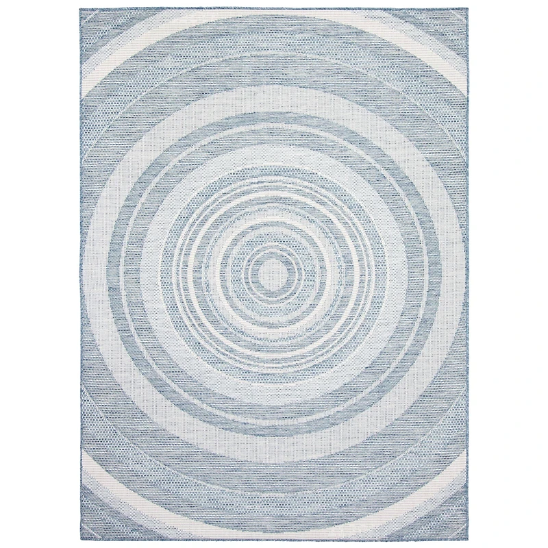 Gardenia Modern Indoor/ Outdoor Blue Rug
