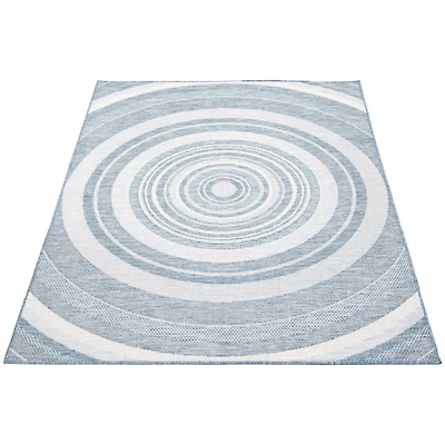 Tapis Intérieur/Extérieur Gardenia Modern bleu