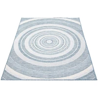 Gardenia Modern Indoor/ Outdoor Blue Rug