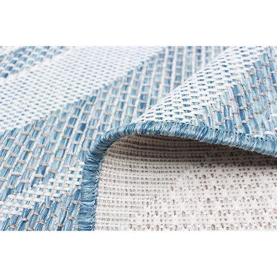 Gardenia Modern Indoor/ Outdoor Blue Rug