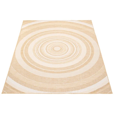 Gardenia Modern Indoor/ Outdoor Gold Rug