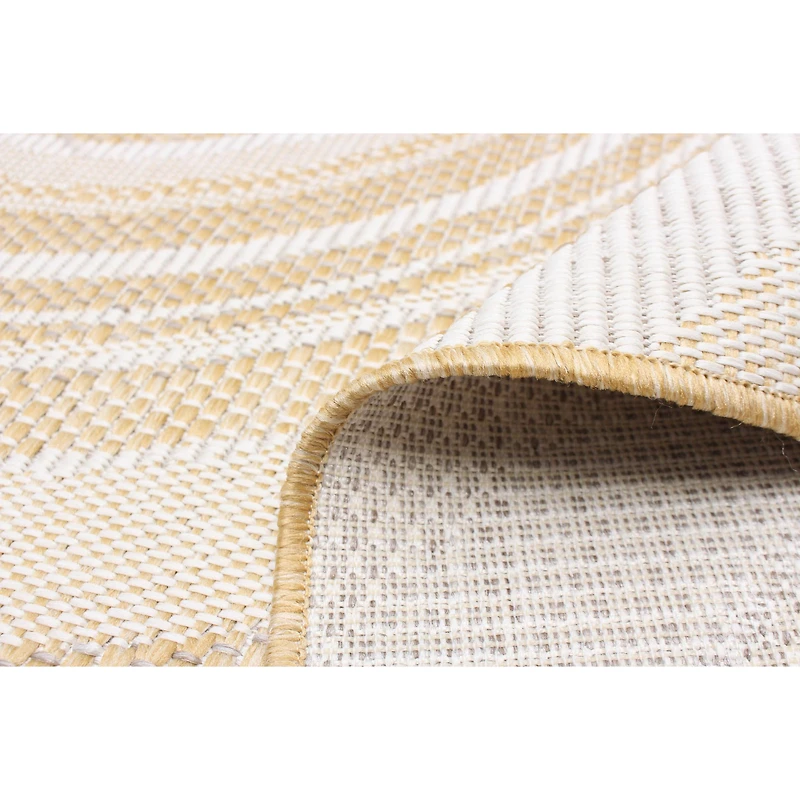 Gardenia Modern Indoor/ Outdoor Gold Rug