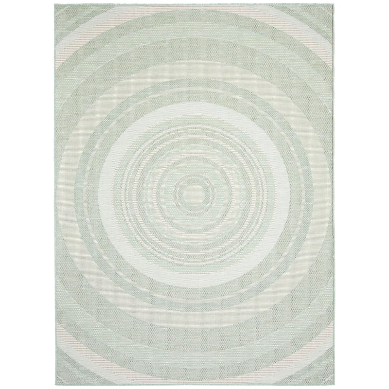 Gardenia Modern Indoor/ Outdoor Mint Rug